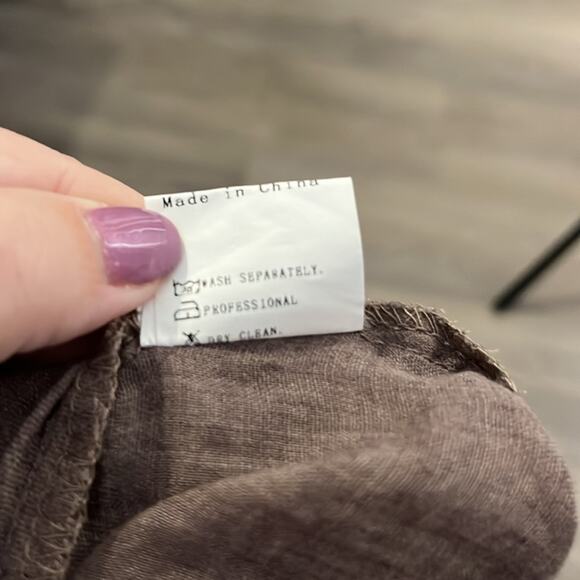 Misslook Brown Sleeveless Bohemian Inspired Dress With Ruffle Hem Size XL - Picture 9 of 10